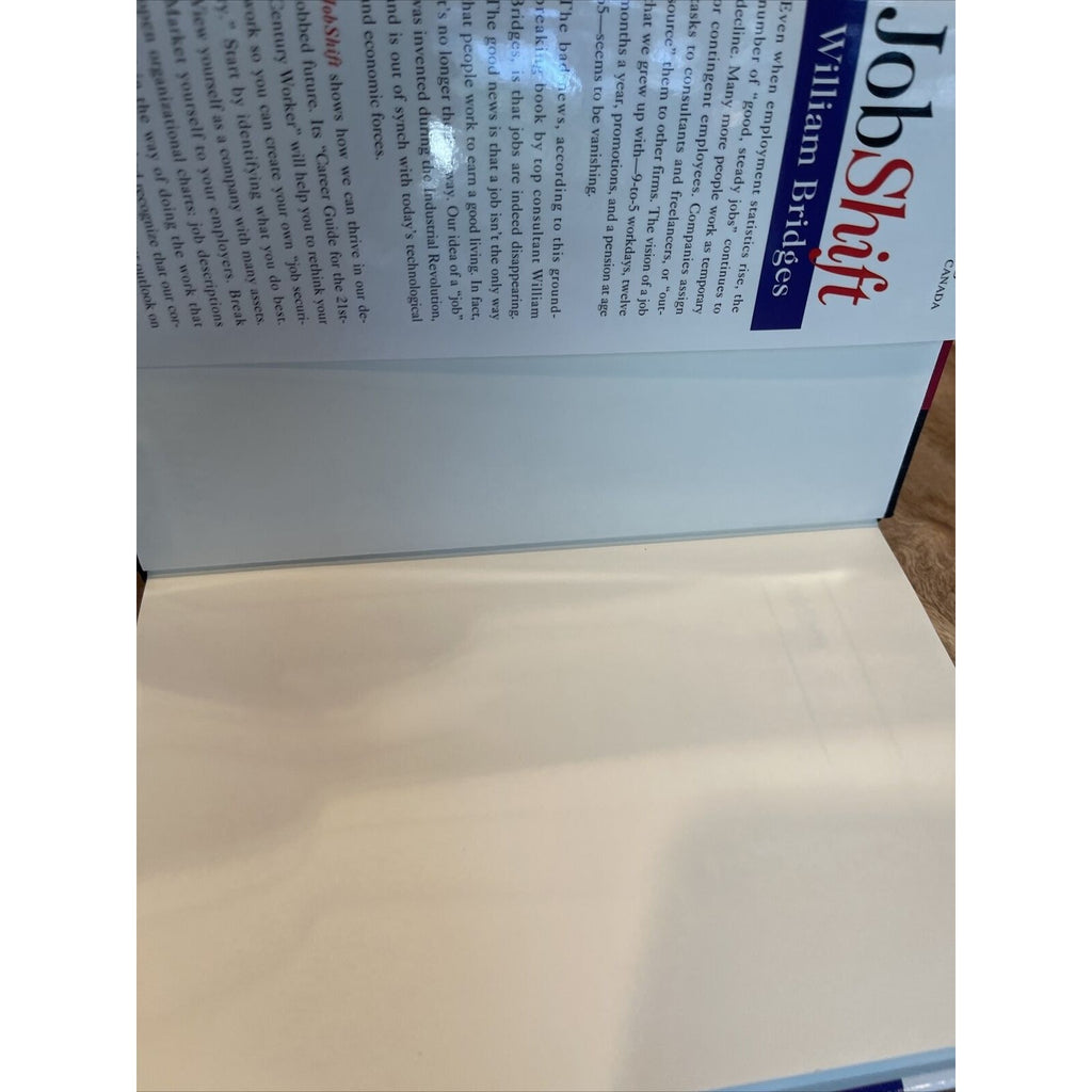 Jobshift: How To Prosper In A Workplace - 9780201626674, hardcover, Bridges, new