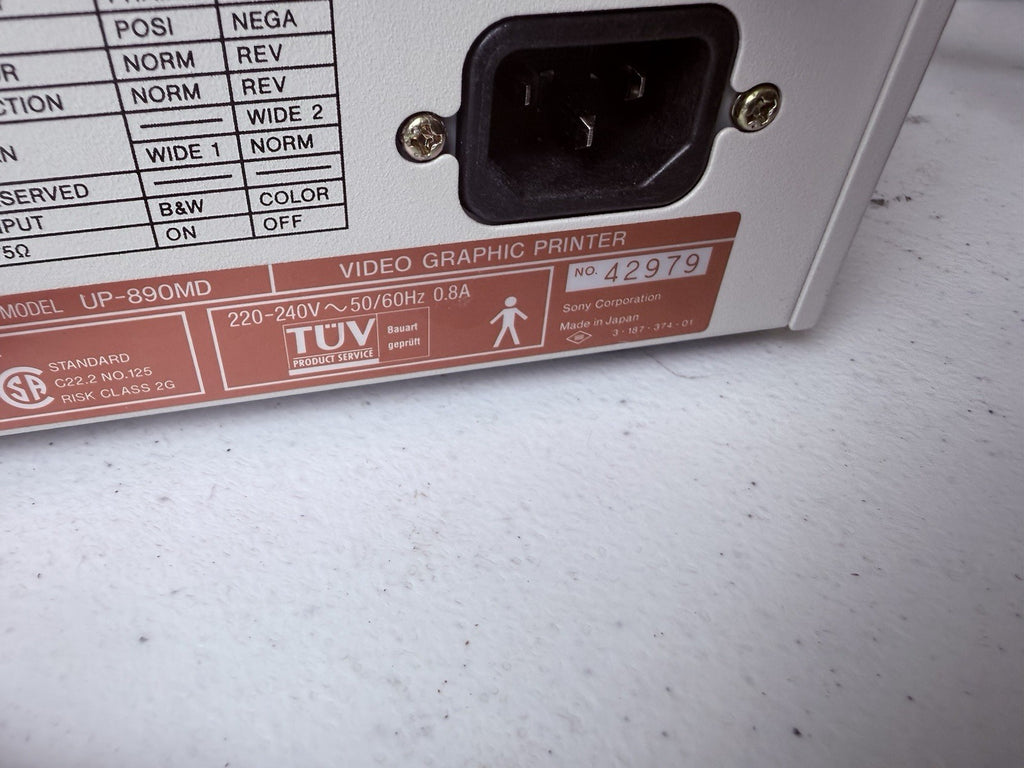 SONY UP-890MD VIDEO GRAPHIC PRINTER W/ CABLE