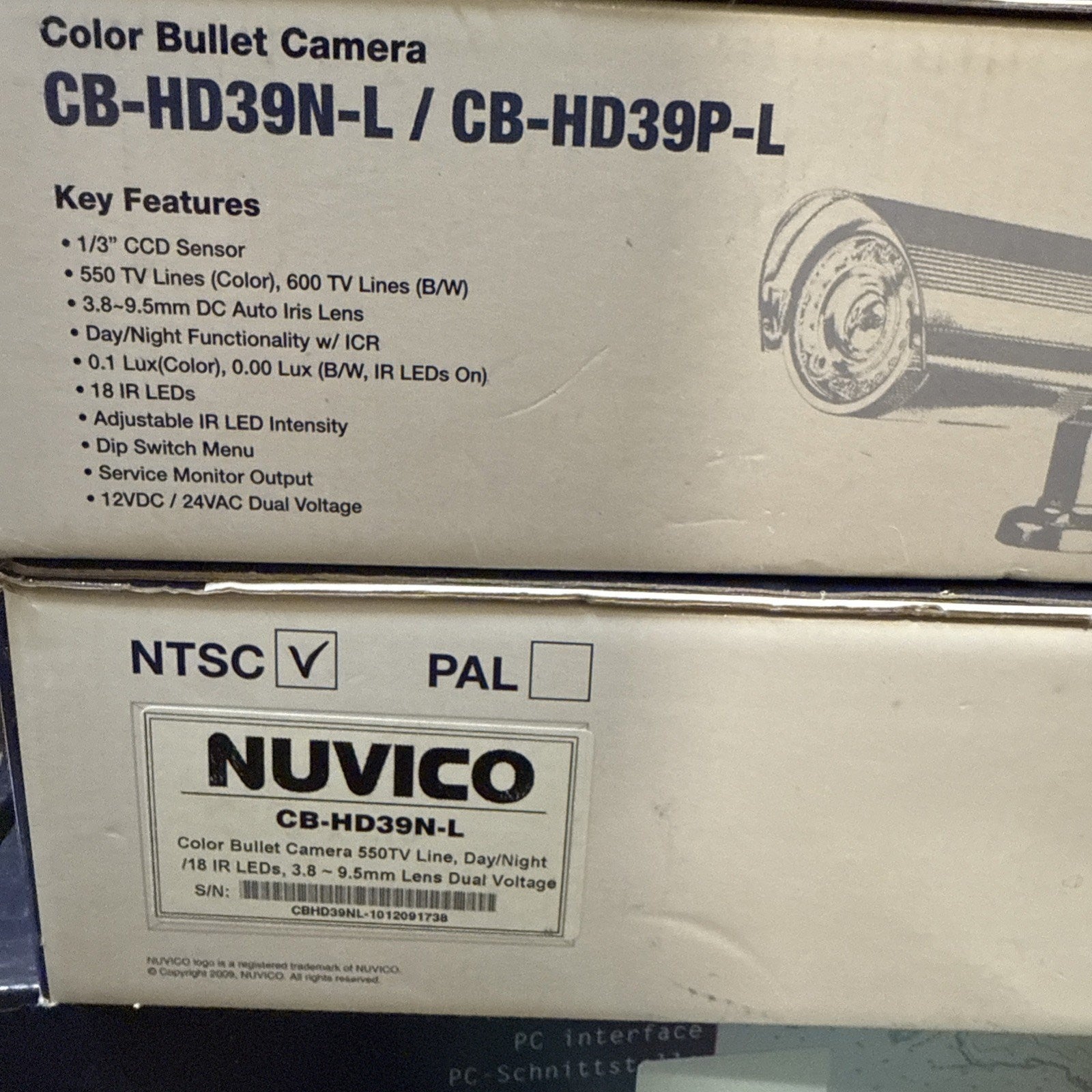 NUVICO Color Bullet Camera CB-HD39N-L NEW