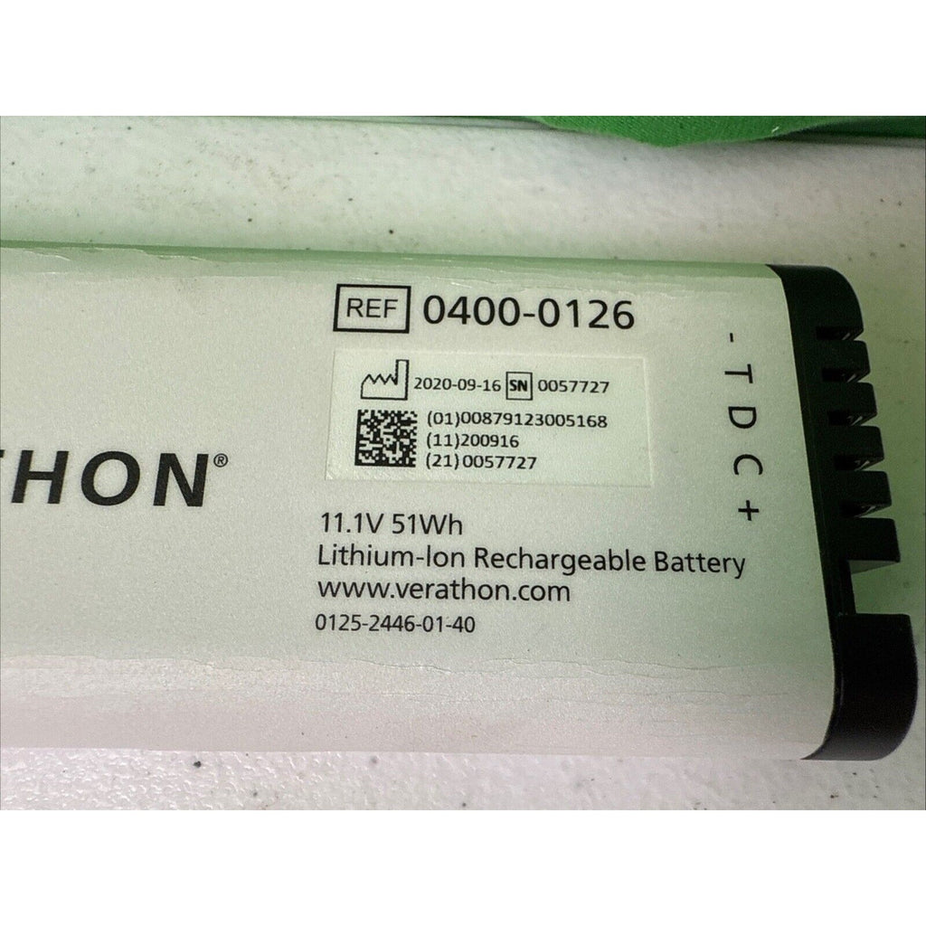 Verathon REF 0400-0126, 11.1V 51Wh Lithium-lon Rechargeable Battery