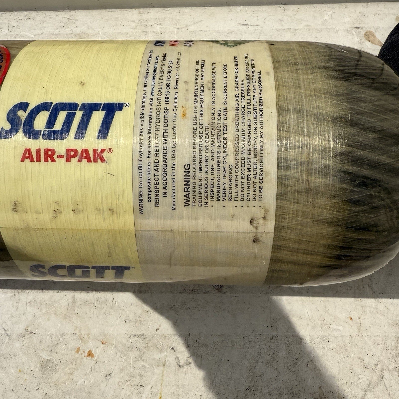 4 Tanks Scott/ MSA 4500psi TC-SU 5134-310 Ultra Elite, H-45 Low Profile Luxfer