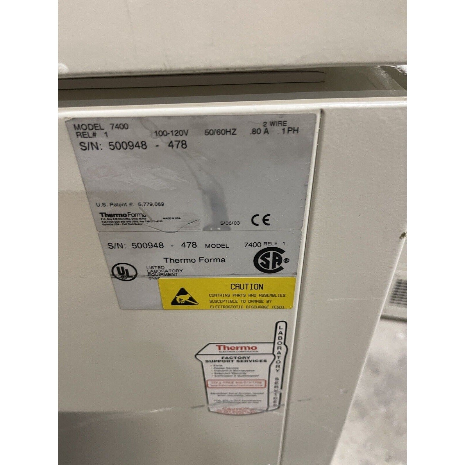 T186098 Thermo Electron CryoPlus 1 Liquid Nitrogen Storage System Model 7400