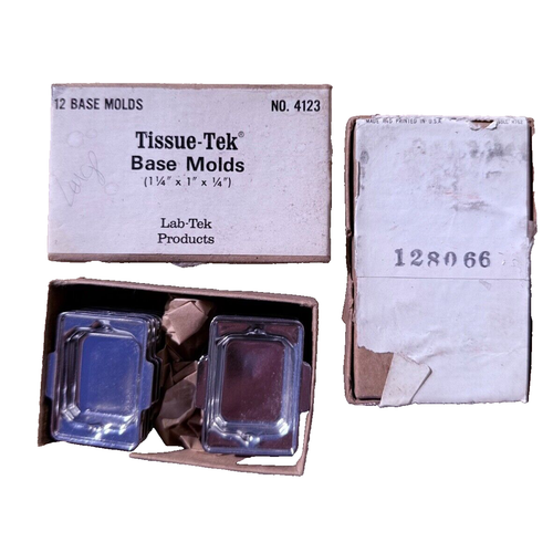 12 Pack Tissue-Tek Base Molds 1 1/4 x 1” x 1/4” lab-tek products, New 4123