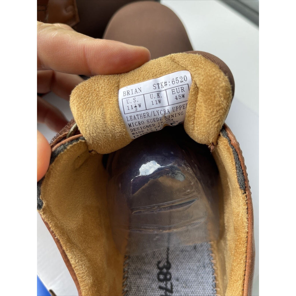 Dr. Comfort NEW Brian Mens Stretchable Diabetic Casual Strap Shoe Brown 11.5 W