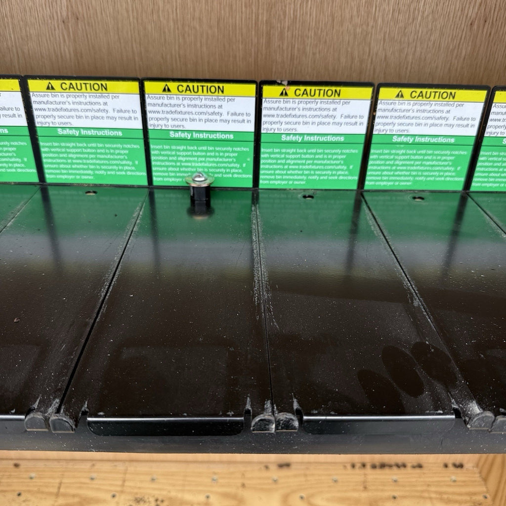 Trade Fixtures Radeus model 418 Gravity Bin Dispenser SHELVE MOUNTING BRACKET