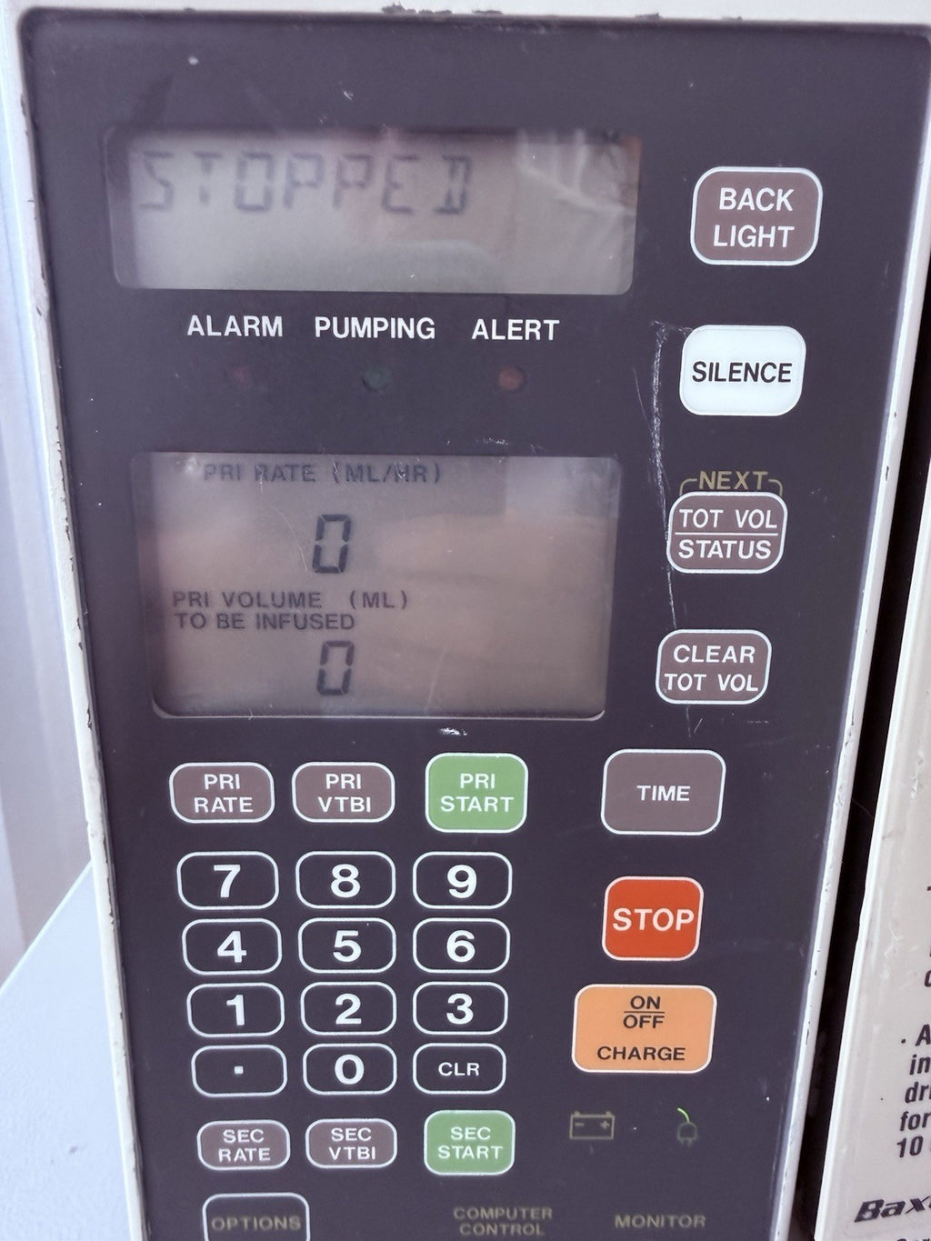Baxter Flo-Gard 6201 Volumetric Infusion Pump 2M8063