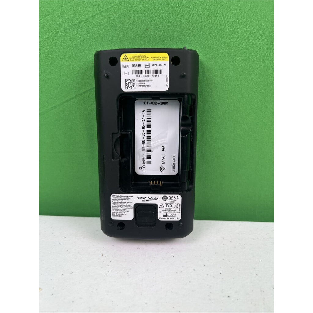 Nova Stat Strip GLU Glucose Meter 53398 (no battery). #2812