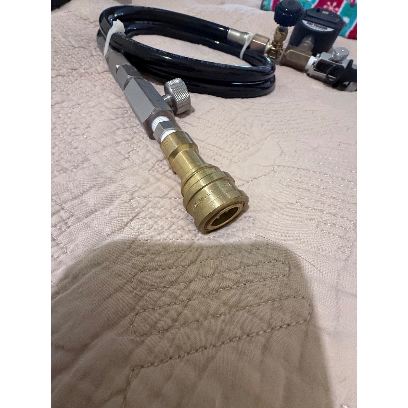 HE / O2 partial blending travel Transfiller with quick disconnects for HE/O2