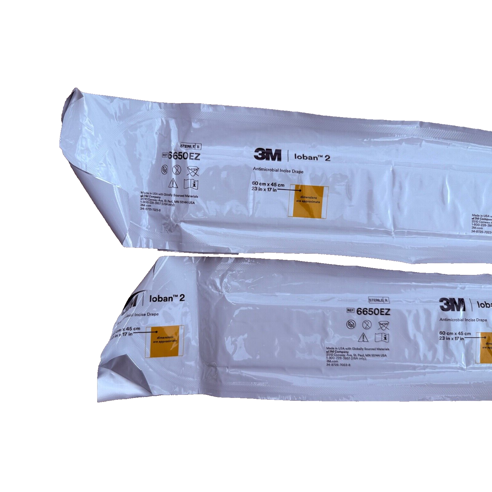 3M 6650EZ Loban 2 Surgical Drape 60cm x 45cm 10/2025 New/Sealed (1pc)