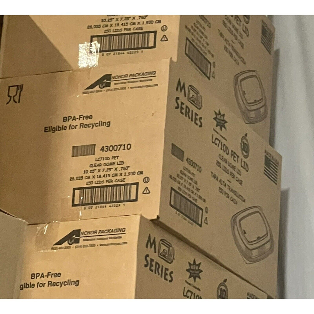 Ancor Packaging M series LC7100D PET 250 Clear Lids Per CASE. 4300710 BPA Free