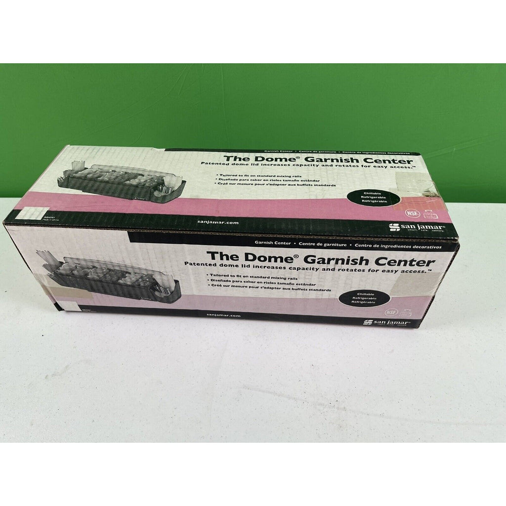 San Jamar BD4023S The Dome Garnish Center - 5 Trays - Parties Bar. BRAND NEW