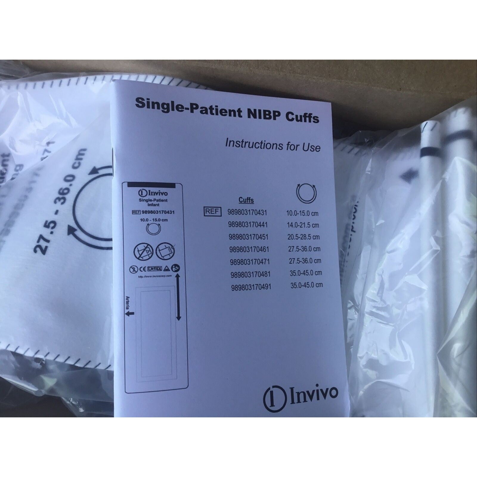 Invivo Expression MR 989803170471 Cuff, NiBP, Large Adult Extra Long 27-36cm