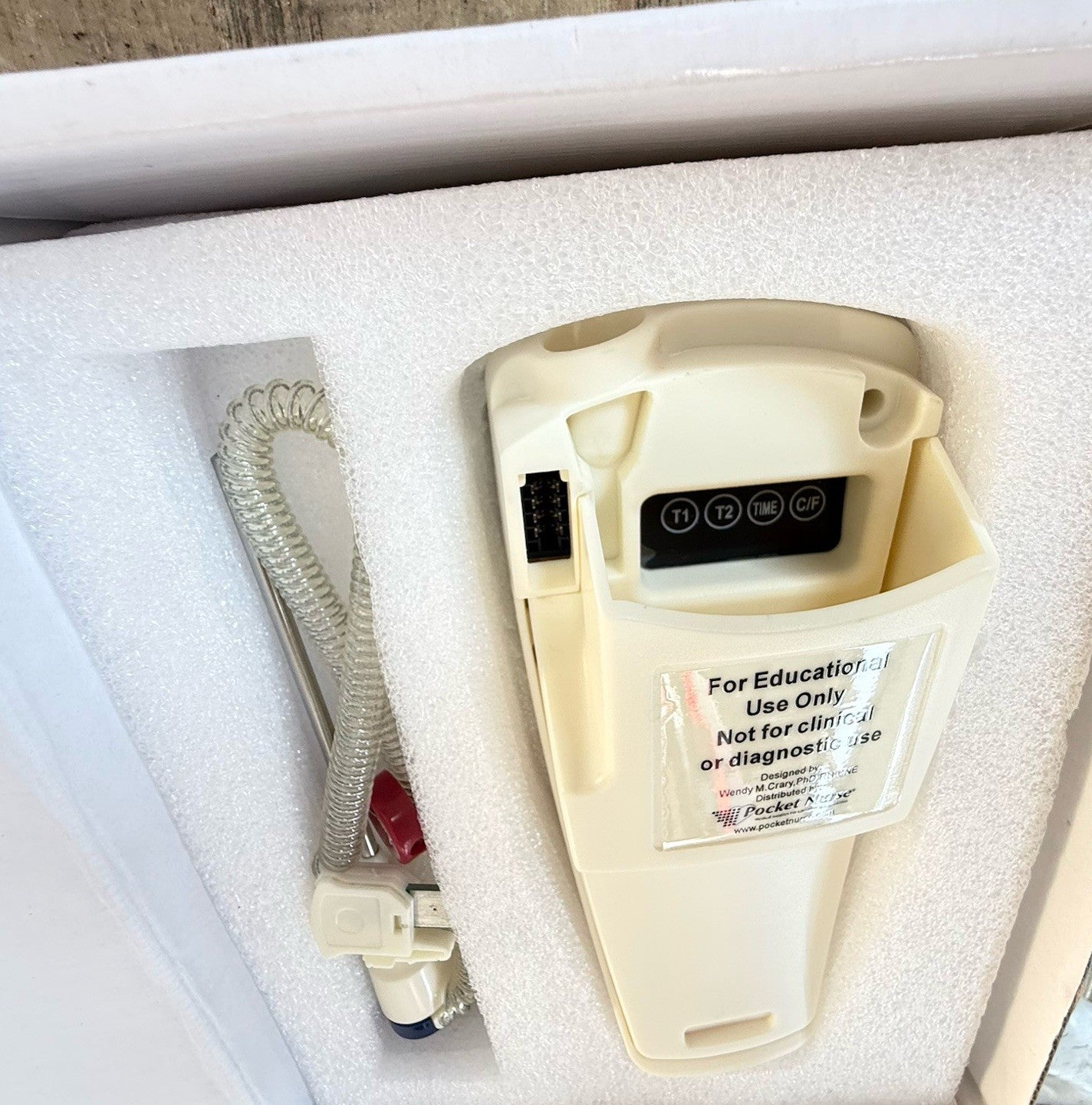 Pocket Nurse Progra-Temp Simulated Thermometer Education Simulation.  New
