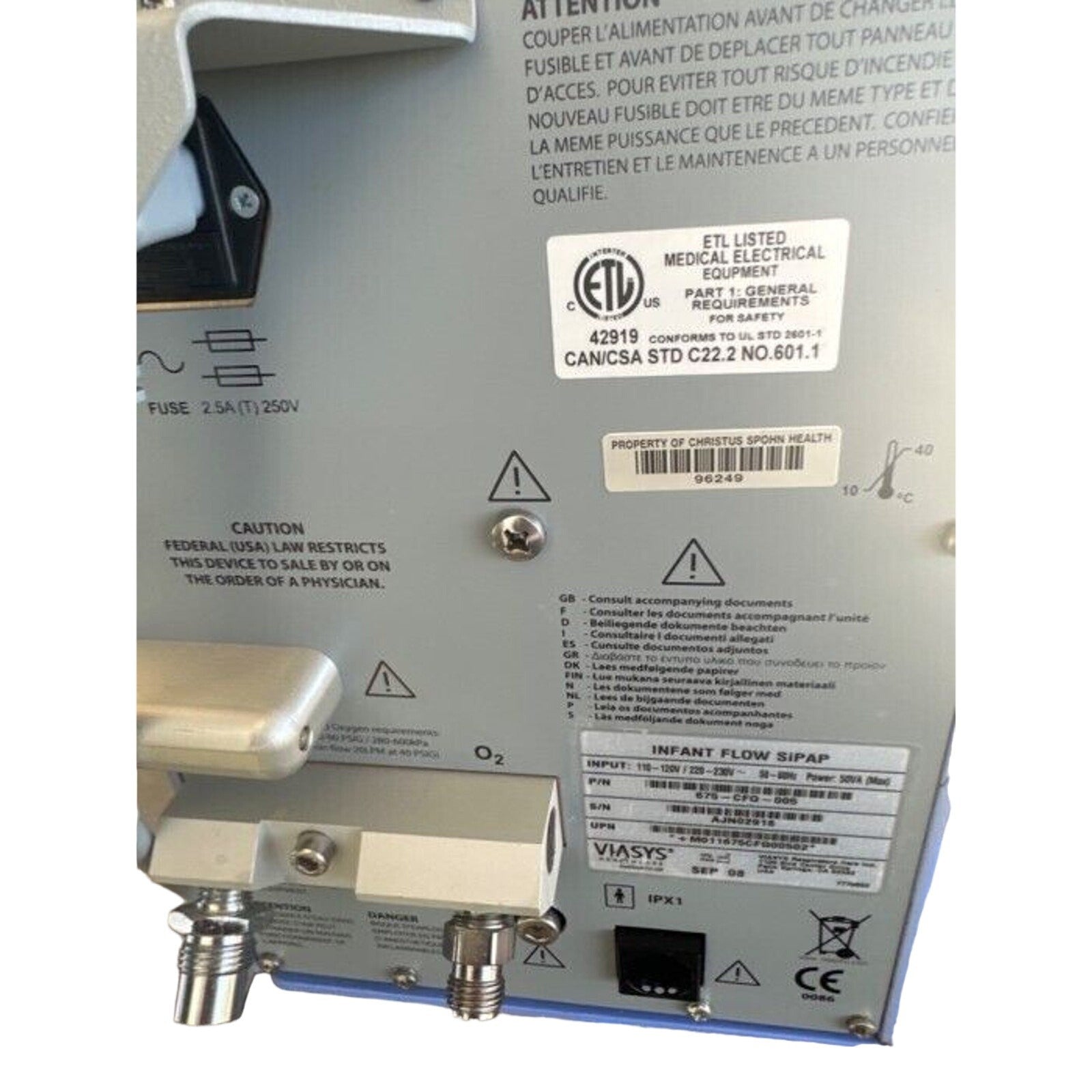 Viasys Infant flow SiPAP 675-CFG-005