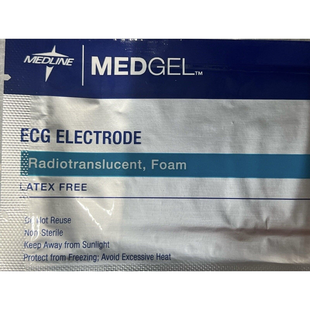 2 Packages Medline MEDGel ECG Electrode General Monitoring Foam MDSM611805R #G6