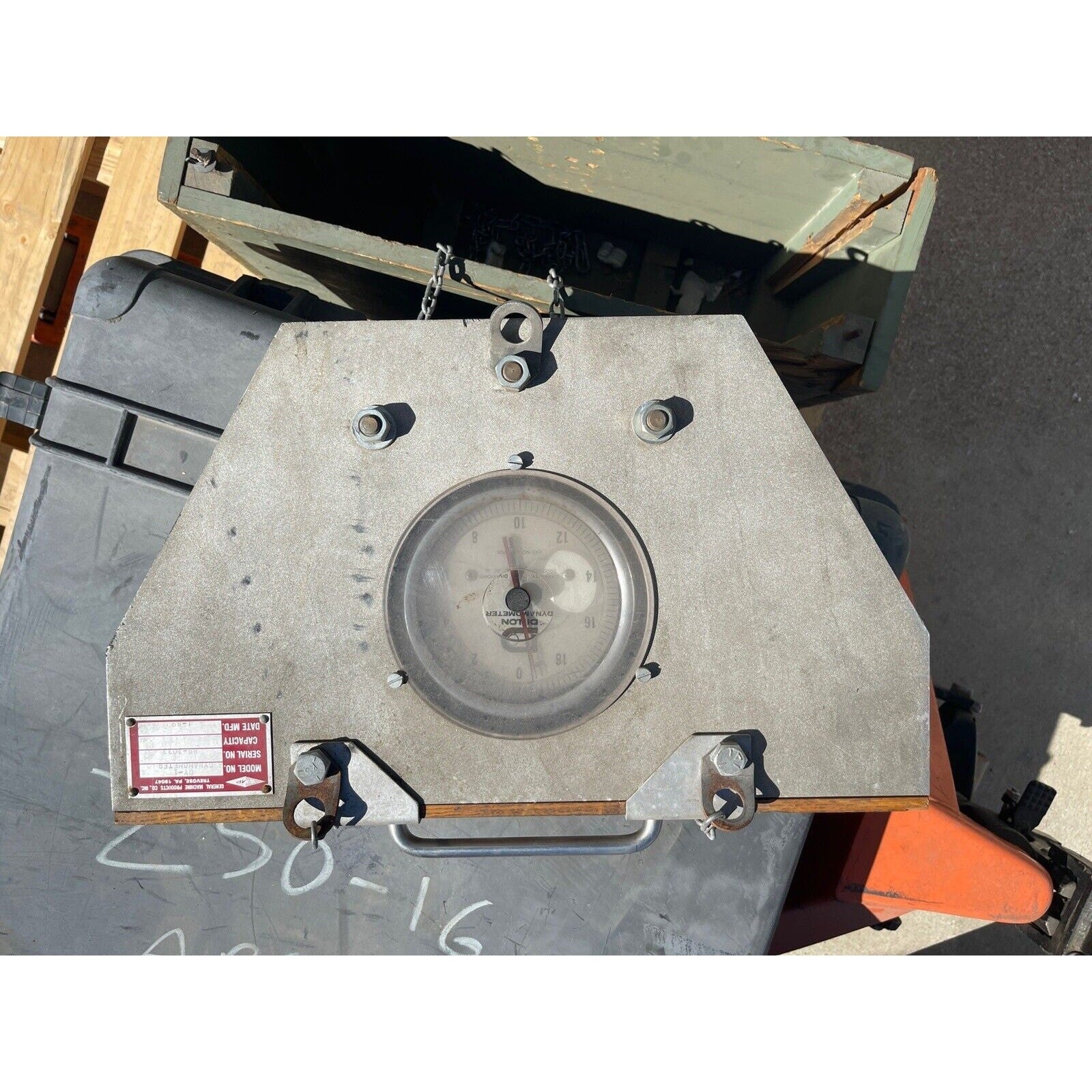 GENERAL MACHINE PRODUCTS DY-1 DYNAMOMETER, 20,000 Lb