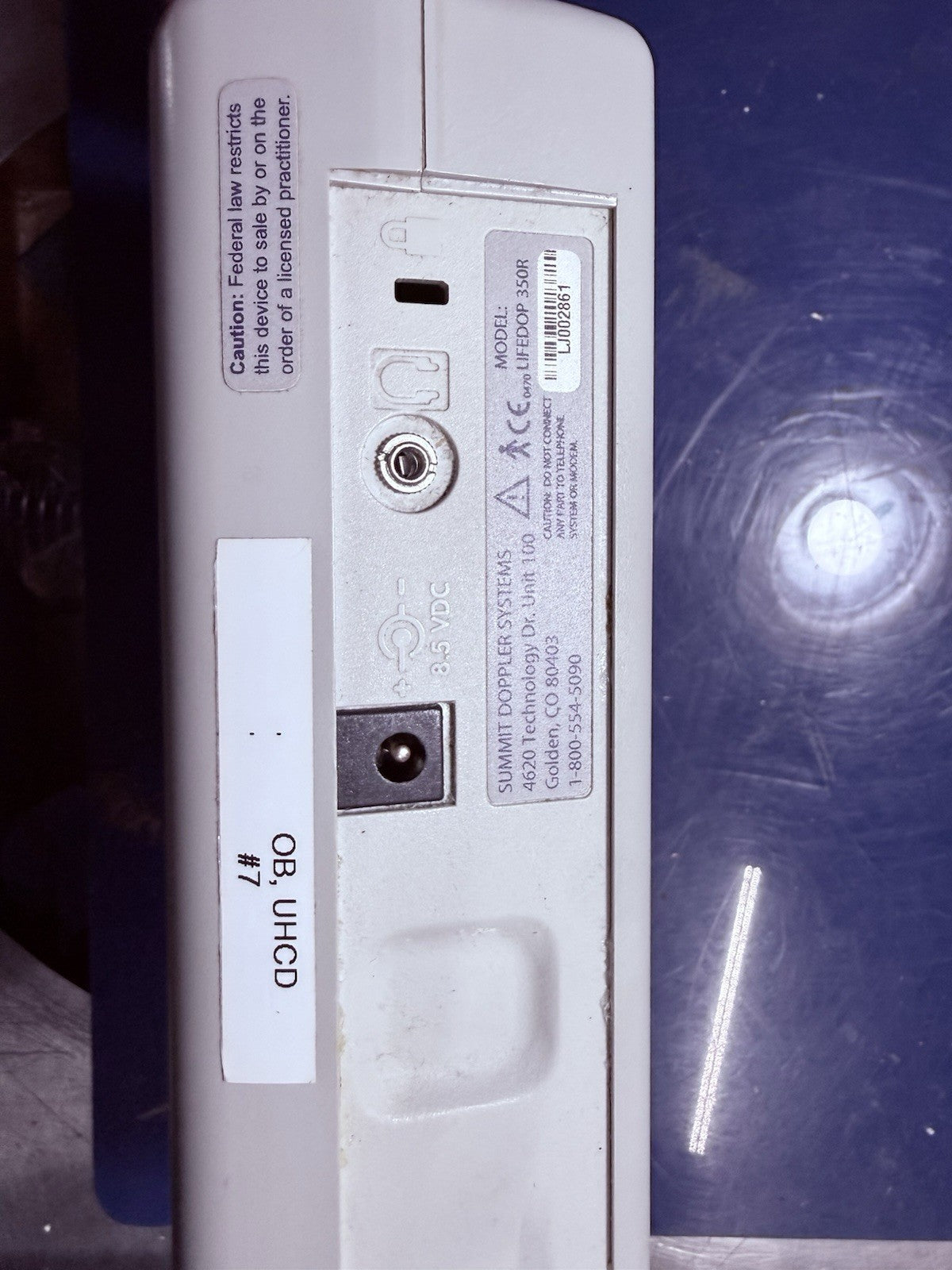 Wallach Surgical Summit Dopler Lifedop 350R, W AC Adapter  & Rec Batteries