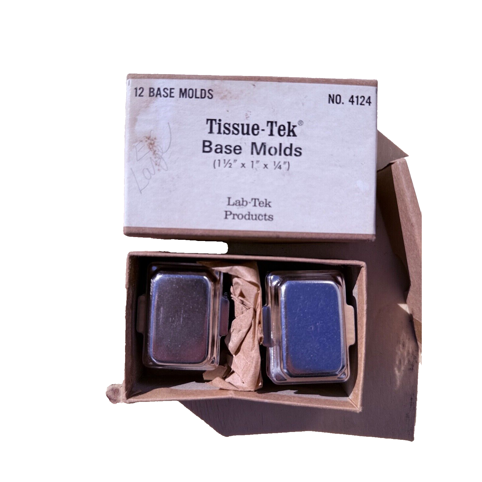 12 Pack Tissue-Tek Base Molds 1 1/2 x 1” x 1/4” lab-tek products, New 4124