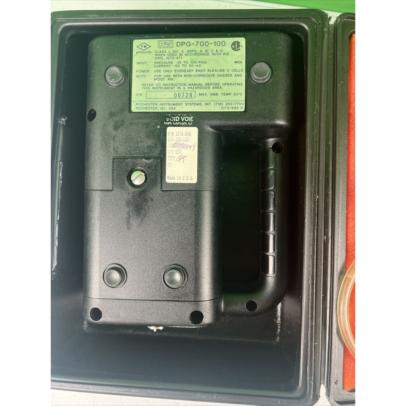 RiS DPG700 Digital Pressure Gauge DPG-700-100