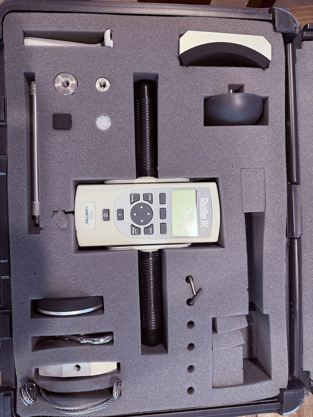 Chatillion 500 LB  FCE-500 Digital Force Gauge with ATTACHMENTS