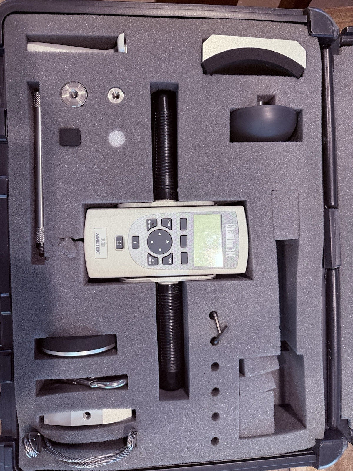 Chatillion 500 LB  FCE-500 Digital Force Gauge with ATTACHMENTS