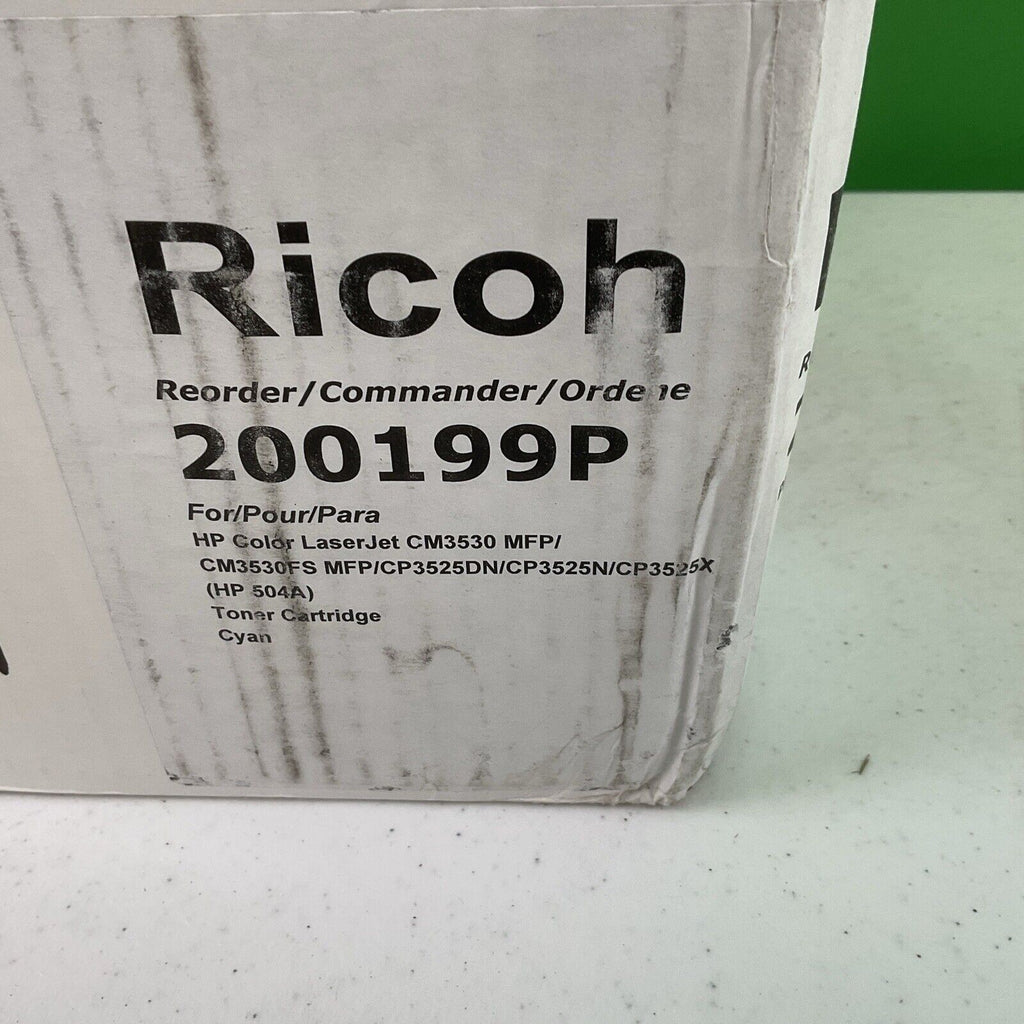 Ricoh Compatible with HP 504A Toner Cyan CE251A 200199P CM3530 MFP CM3530FS