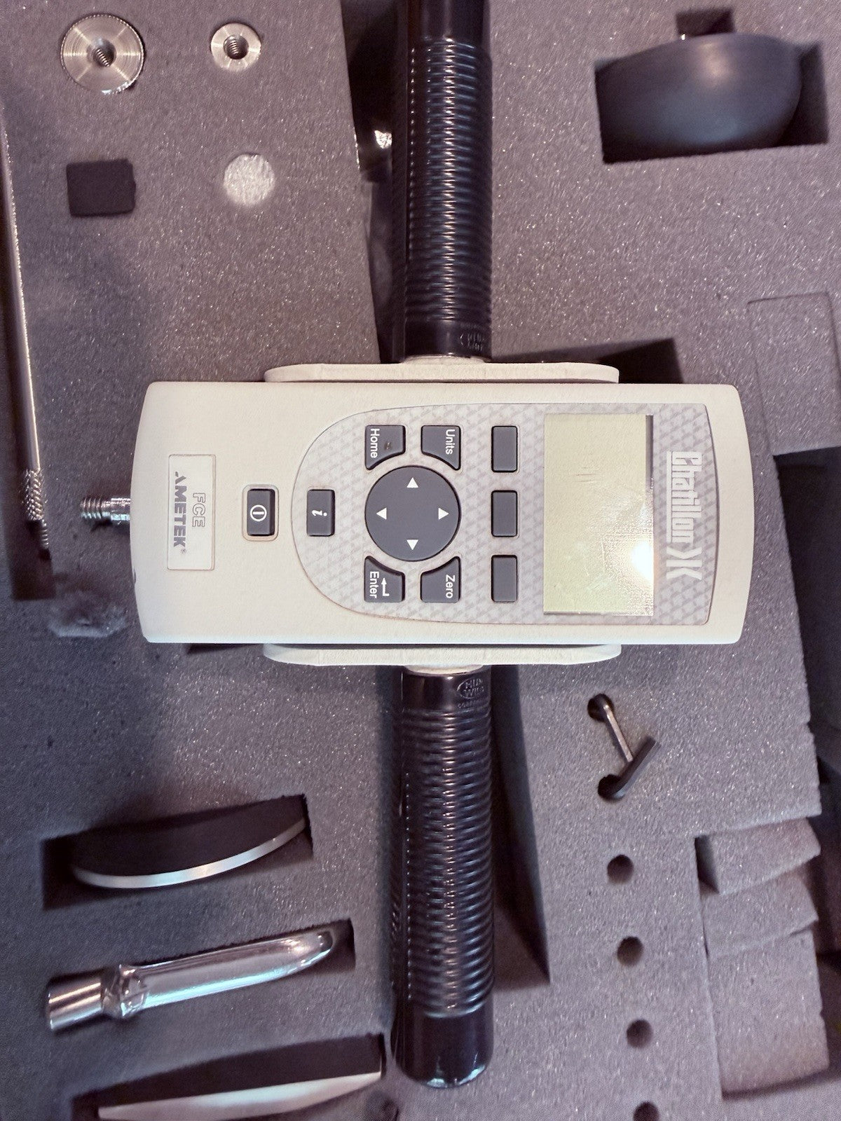 Chatillion 500 LB  FCE-500 Digital Force Gauge with ATTACHMENTS