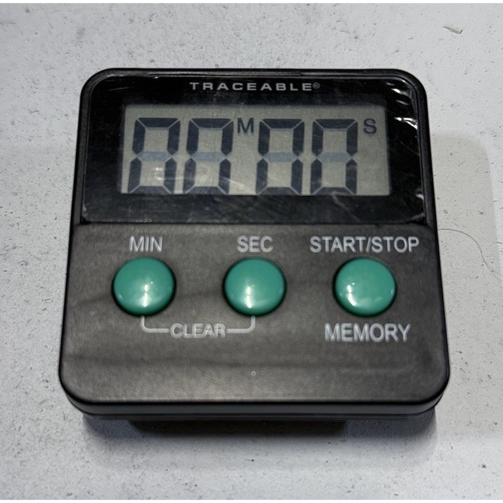 TRACEABLE Jumbo Timer, 1 In, LCD