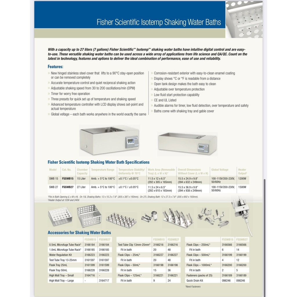 Thermo Scientific FSGPD15D Dual Water Bath, Isotemp GPD 150