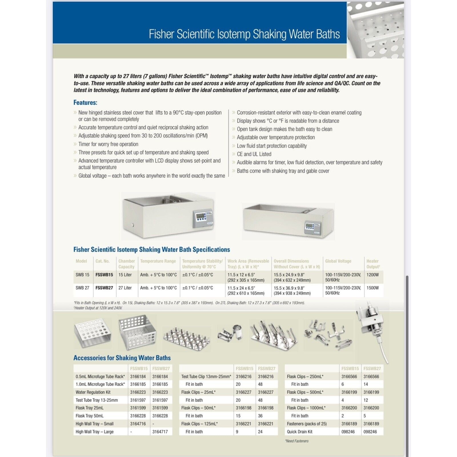 Thermo Scientific FSGPD15D Dual Water Bath, Isotemp GPD 150