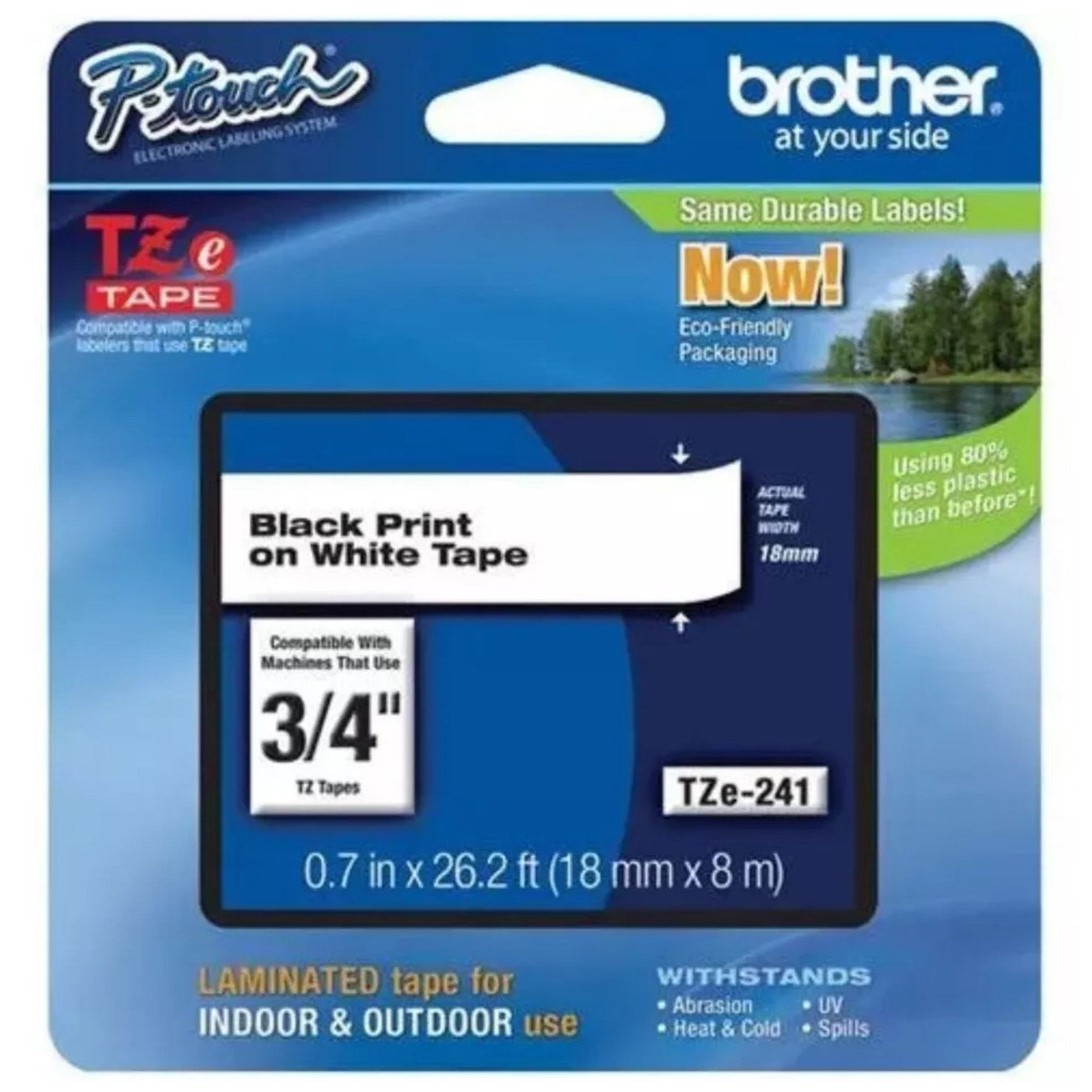 Brother Case Of 6 P-Touch TZ-241 Tape TZ241/ Ptouch Tape TZE241 TZe-241