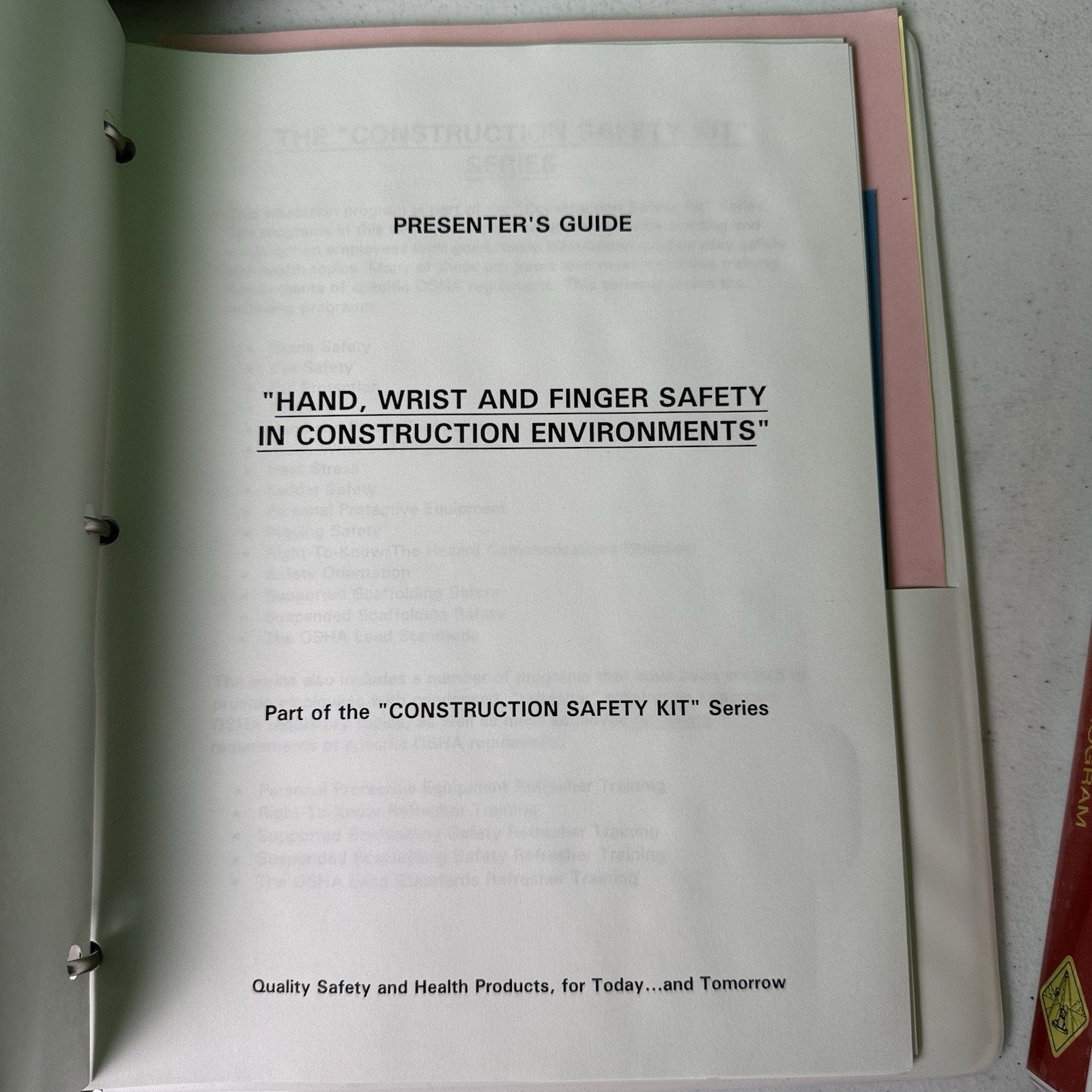 MARCOM K0000679EM Hand, Wrist and Finger Safety DVD Kit