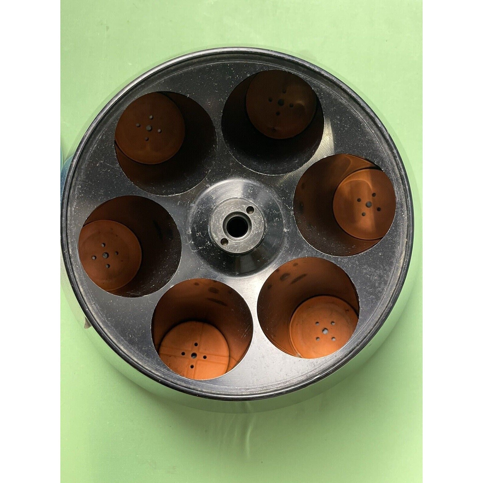 Dupont Sorvall GSA Centrifuge Rotor 121C 13000 RPM W/ Orange Insulation Cups
