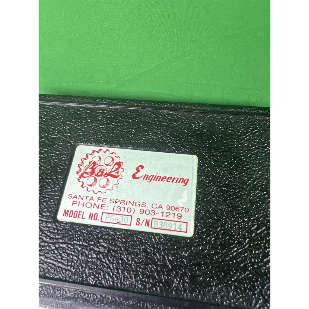 B&L Engineering Pinch gauge, hand therapy, 30 lb capacity black, in box. PG-30