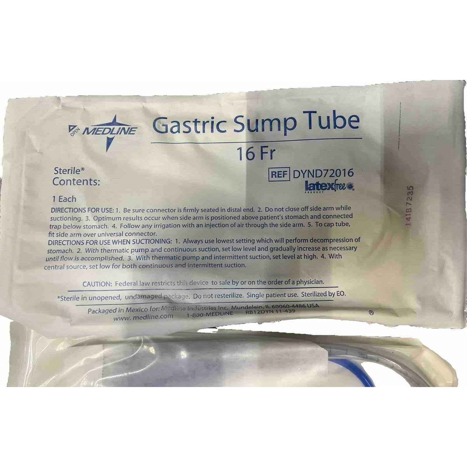 10 Tube Gastric SMp 16Fr 48In Dual Lumen MEDLINESKU: DYND72016