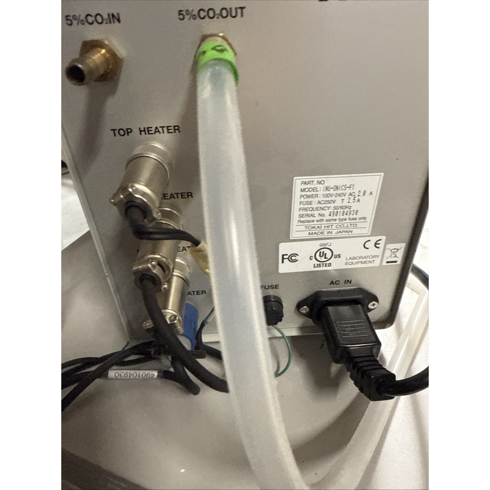 INU INCUBATION SYSTEM FOR MICROSCOPES TOKAI HIT MODEL INU-ONICS-F1 With Adaptor