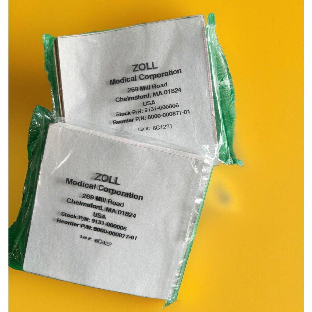 2 Pk Zoll M, E, R Series Recording Thermal Paper 90mm 8000-0302, 8000-000877-01