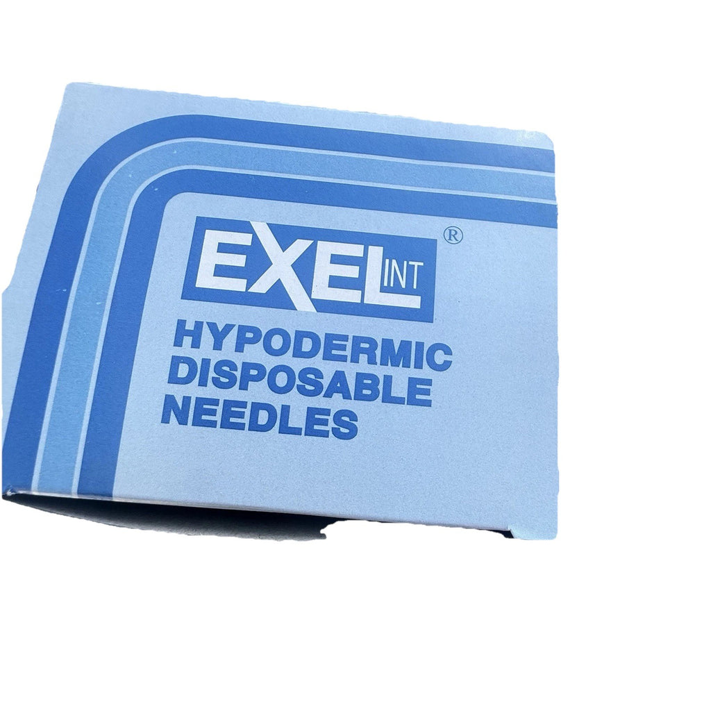 Exel Sterile Hypodermic, Disposable, Regular Wall, 23G x 1.5",  SIX BOXES of 100
