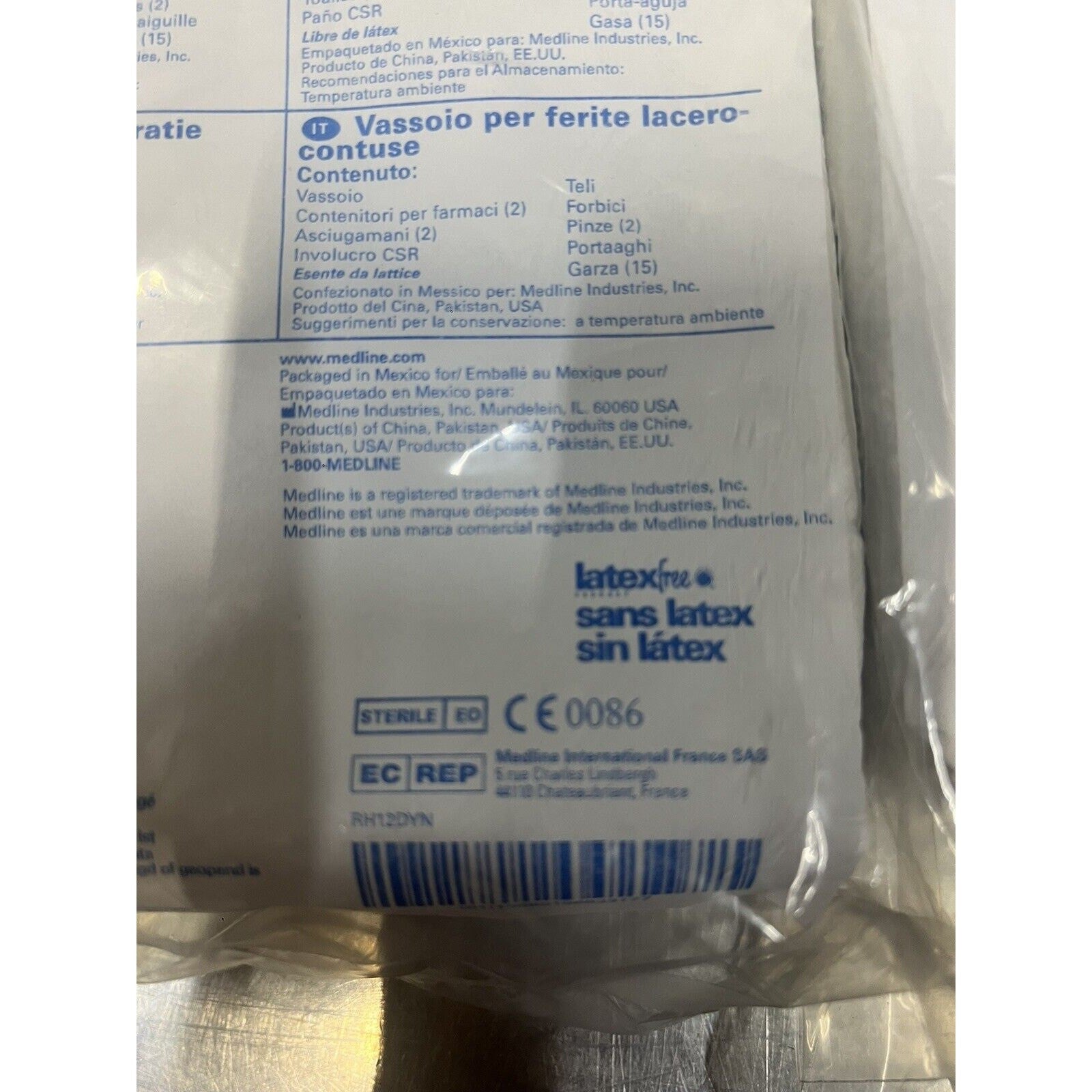Medline DYNJ03004 - TRAY, LACERATION, NO NEEDLE OR SYRINGE, 3 PACK
