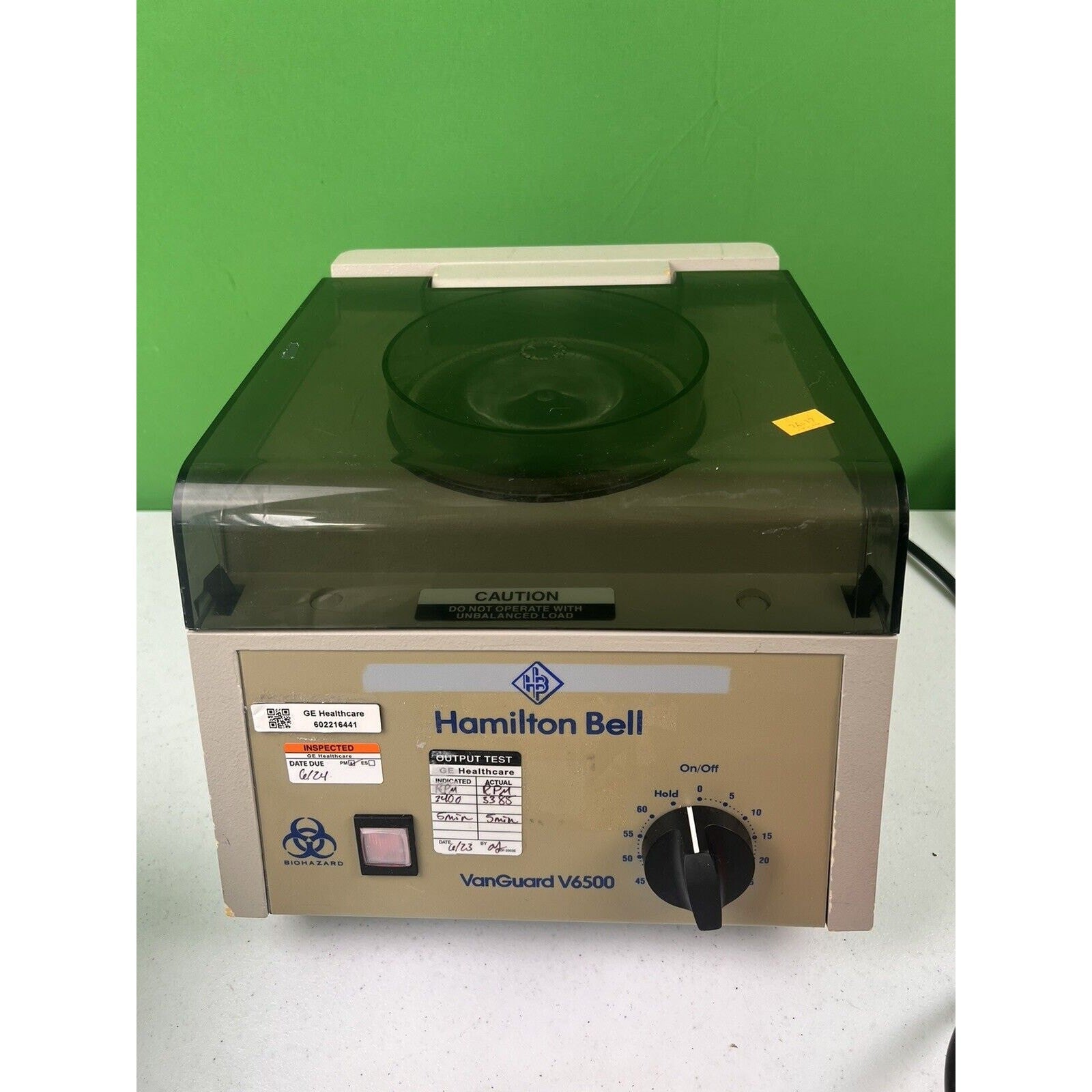 Vanguard Hamilton V6500 Compact Centrifuge. Tested Work Well