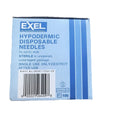 Exel Sterile Hypodermic, Disposable, Regular Wall, 23G x 1.5",  SIX BOXES of 100
