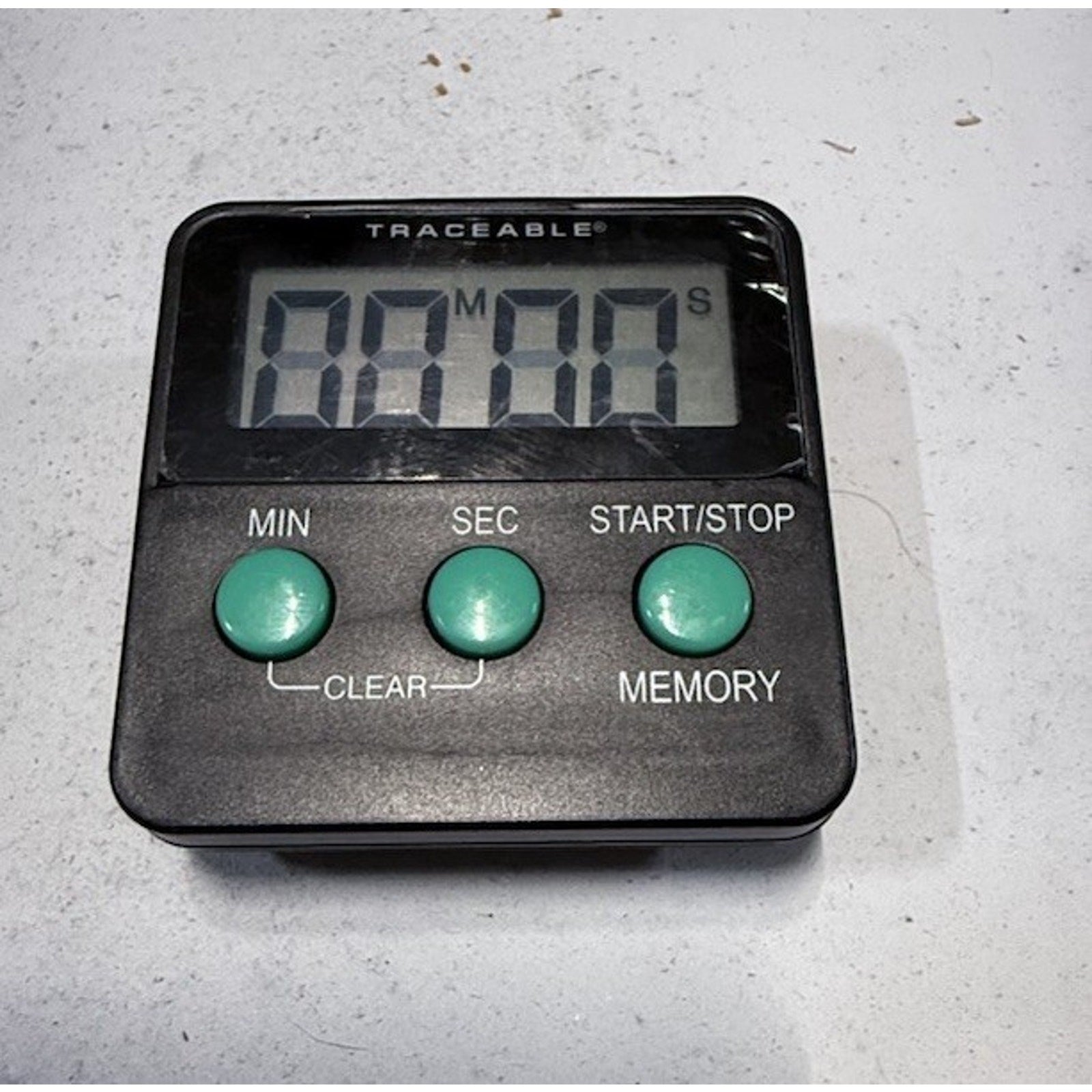 TRACEABLE Jumbo Timer, 1 In, LCD