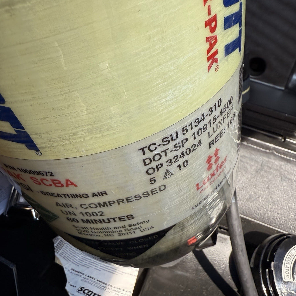 4 Tanks Scott/ MSA 4500psi TC-SU 5134-310 Ultra Elite, H-45 Low Profile Luxfer