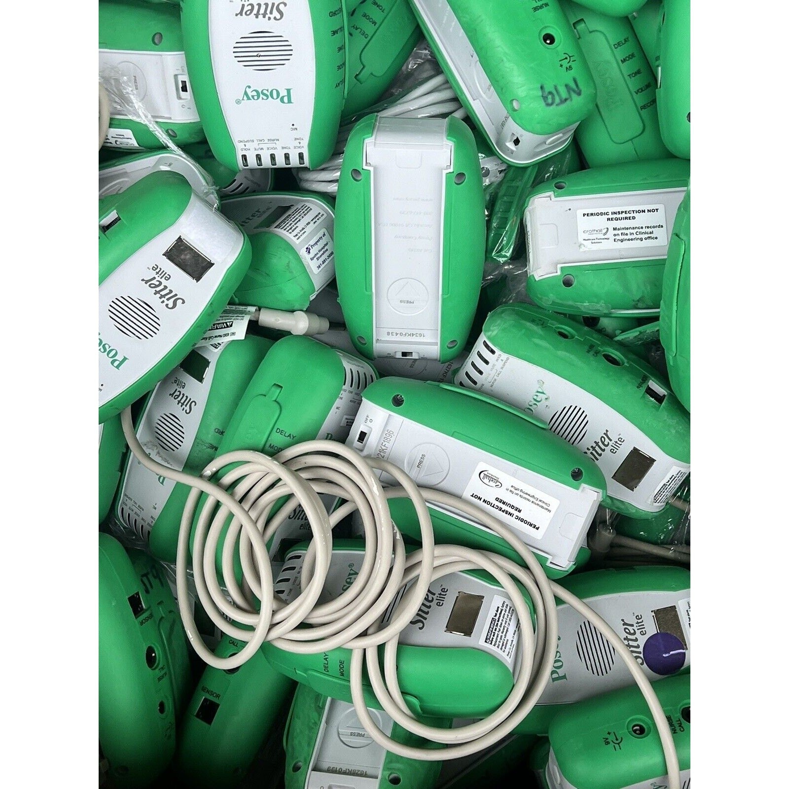 Posey Sitter Elite 8345 Patient Fall Monitor Alarm, With Cable. *Tested