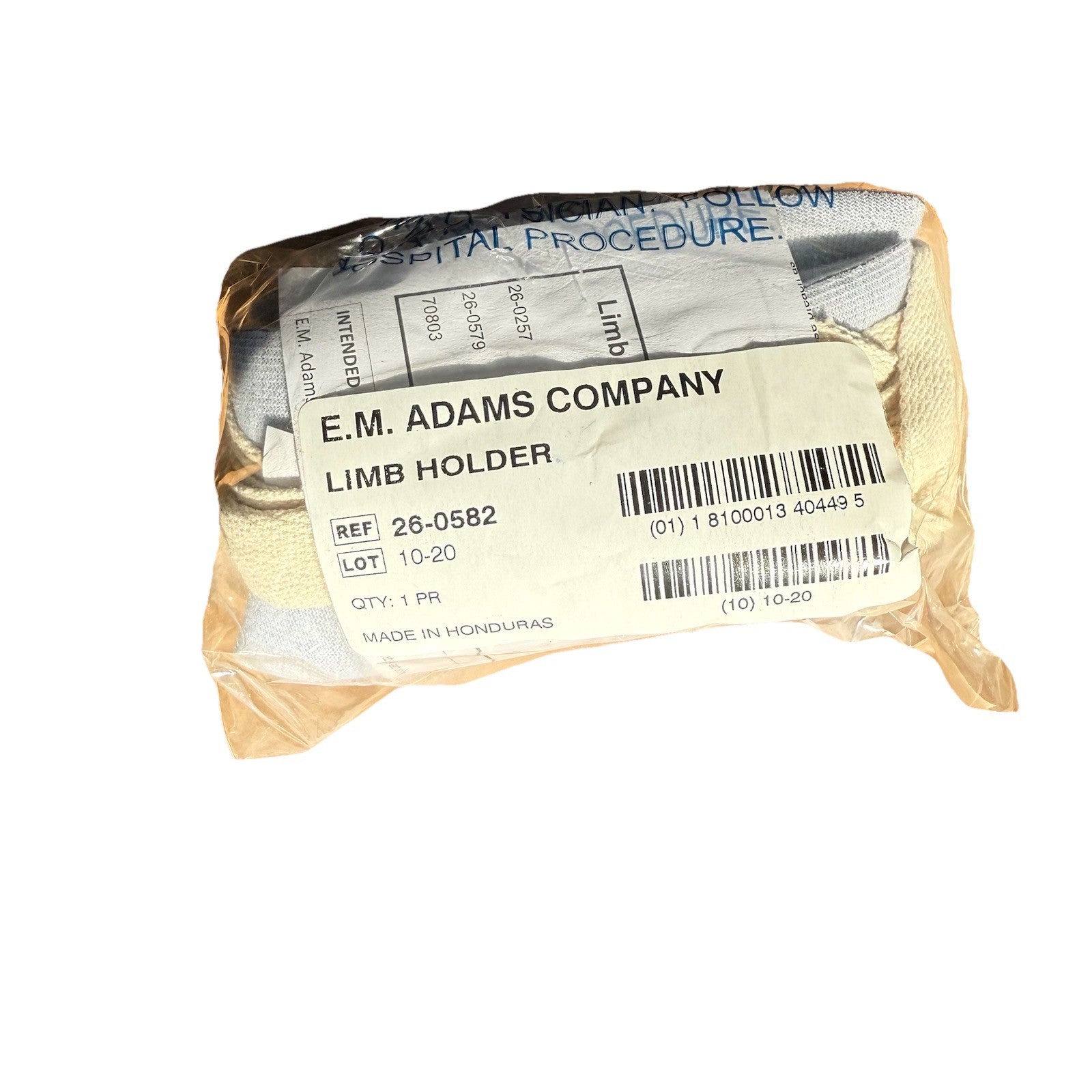 E.M. Adams Company LIMB HOLDER 26-0582. FOUR PACK