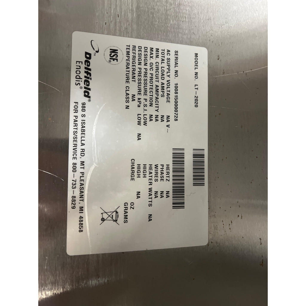 DELFIELD LT-2020 DROP-IN 20" X 21" TRAY DISPENSER