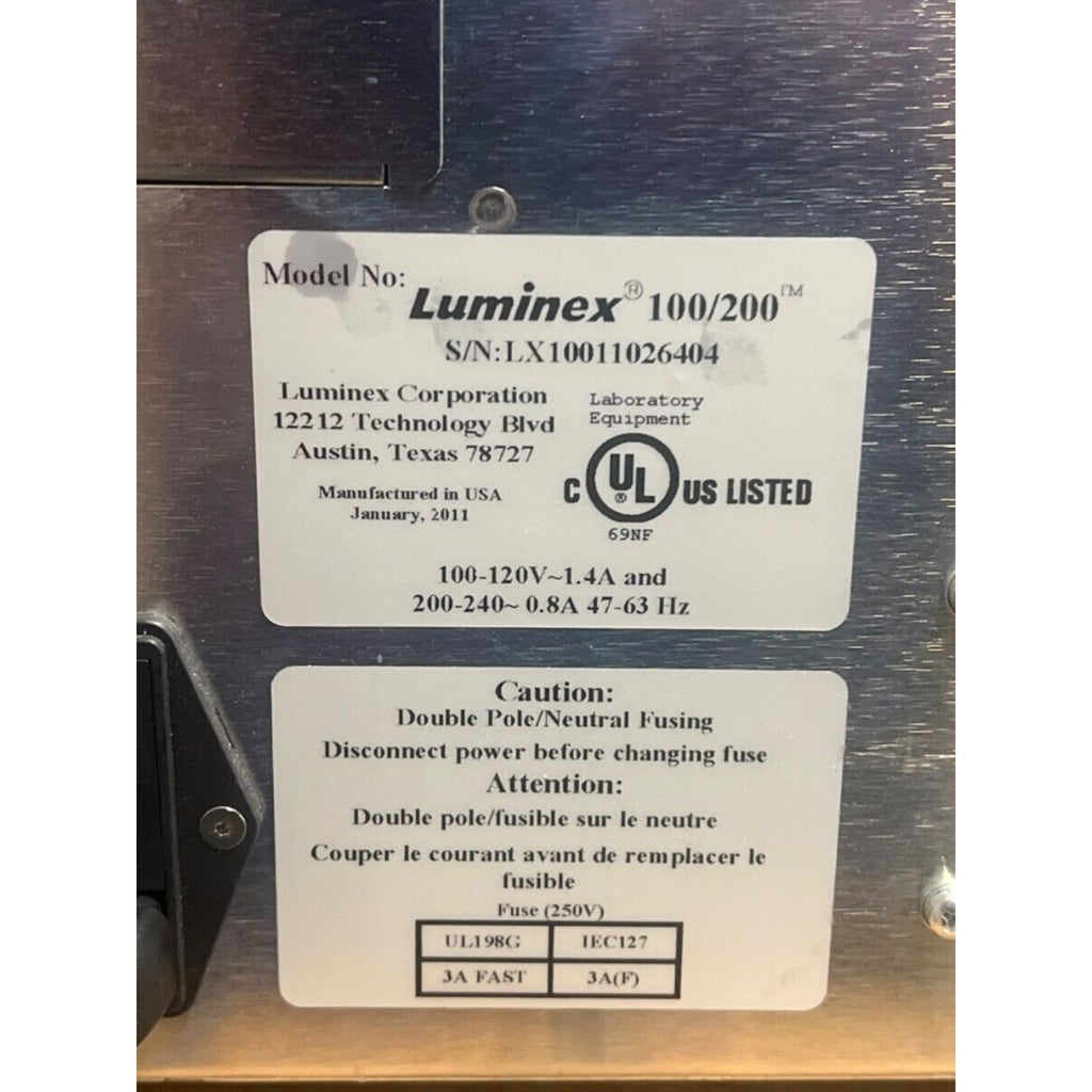 BioRad Bio Plex 200 Instrument Multiplexing Cell Analyzer system Luminex 100/200