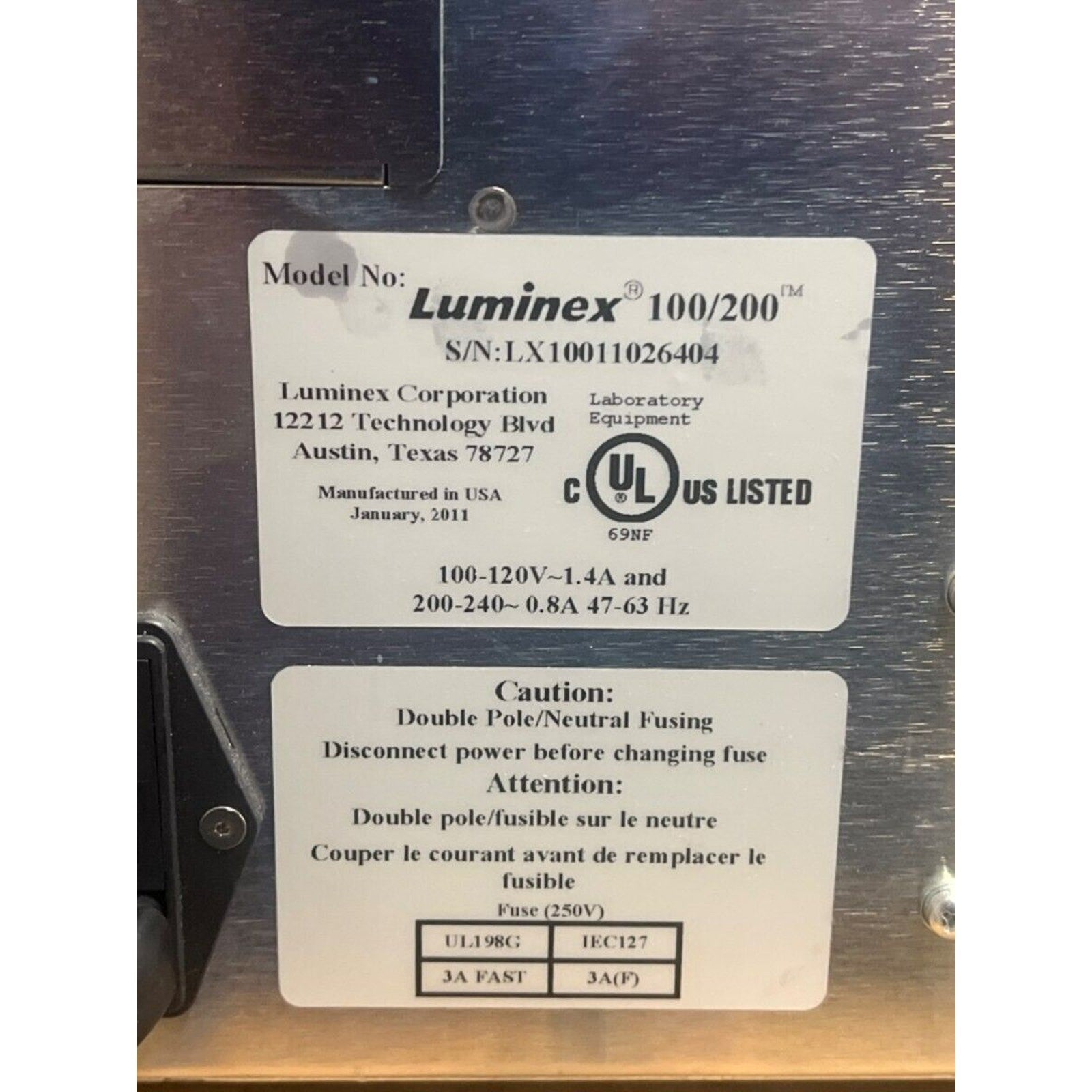 BioRad Bio Plex 200 Instrument Multiplexing Cell Analyzer system Luminex 100/200
