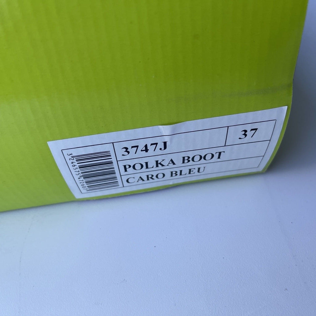 Aigle Polka Boot Caro Bleu Women's Size 6