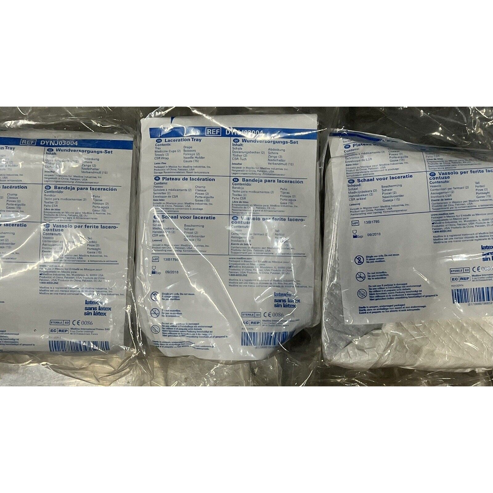 Medline DYNJ03004 - TRAY, LACERATION, NO NEEDLE OR SYRINGE, 3 PACK